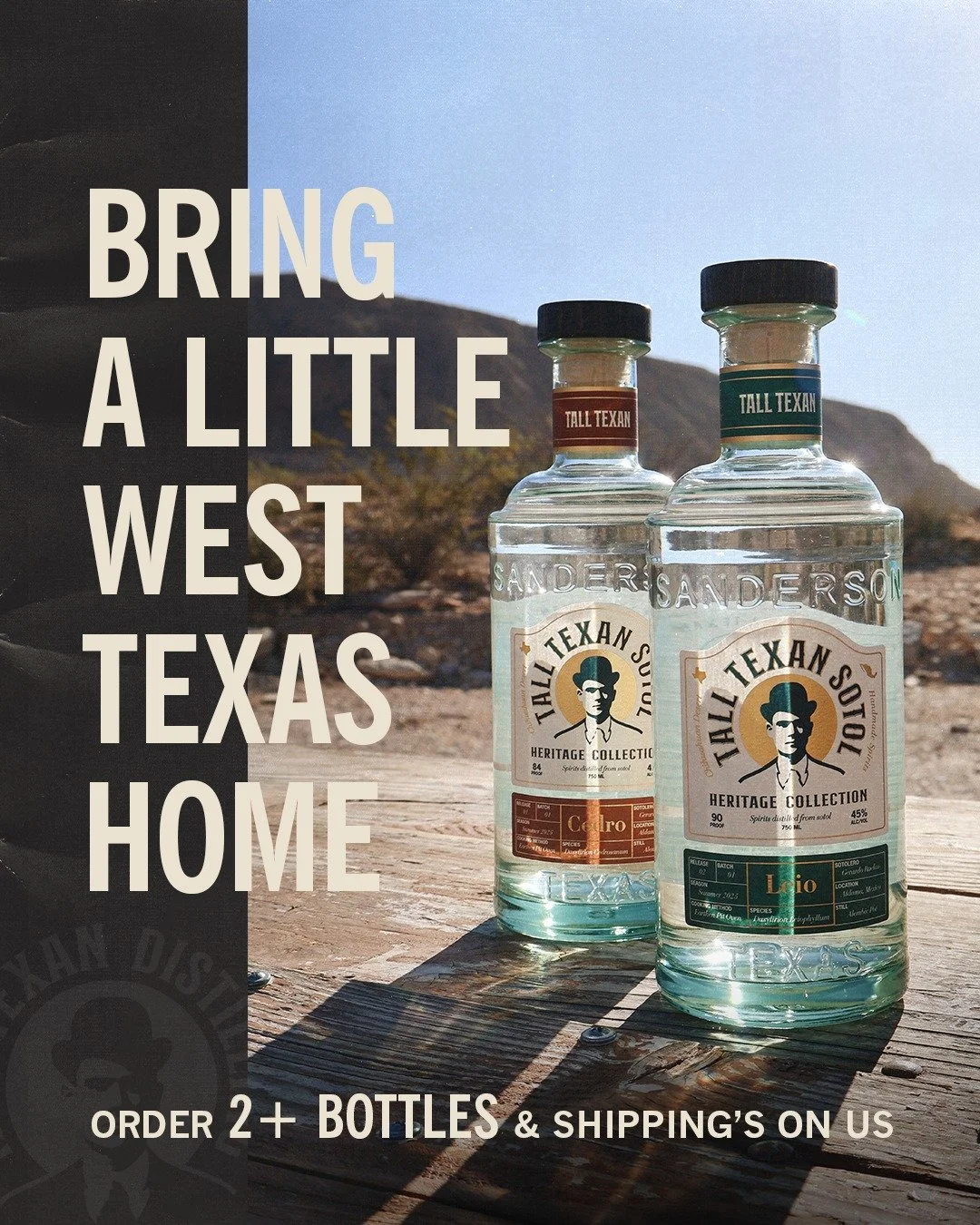 Good news for your home bar. Free shipping is now on us when you order 2+ bottles of Tall Texan! So go ahead and grab an extra bottle for the next time you&rsquo;re ready to pour.

Place your order at the link in our bio.