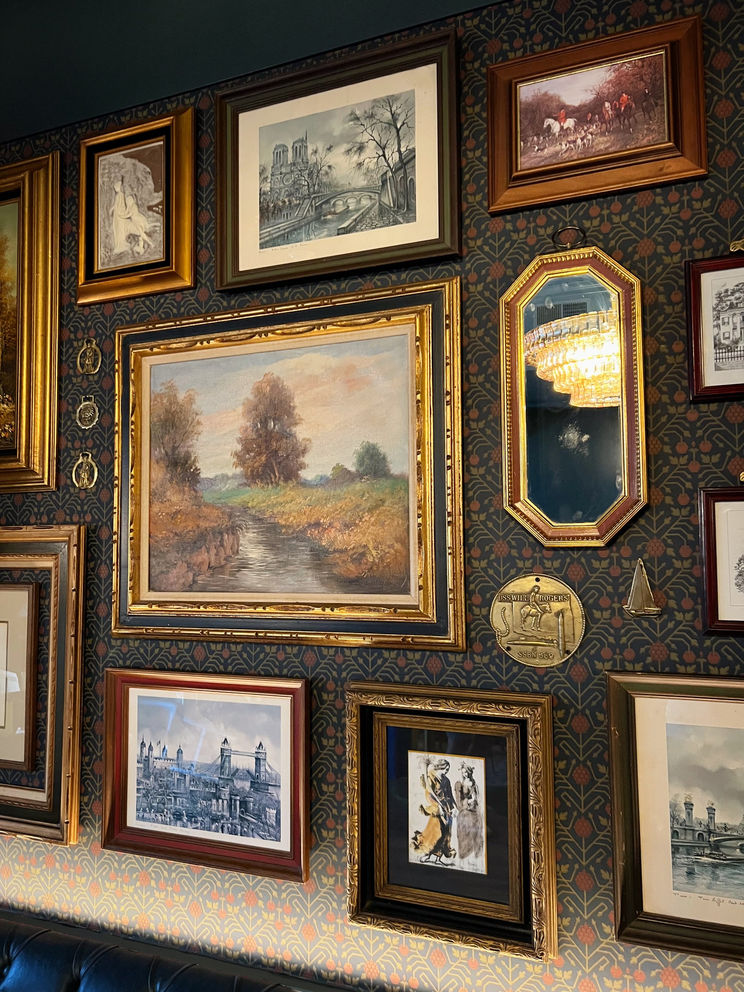 Call us biased, but we&rsquo;re a little obsessed with this gallery wall at @themettewilmette 🖼️

Centered around the fictional life of Wilma Mette, an early 1900s bar owner, each piece was thoughtfully sourced by the owner&rsquo;s wife, with creati