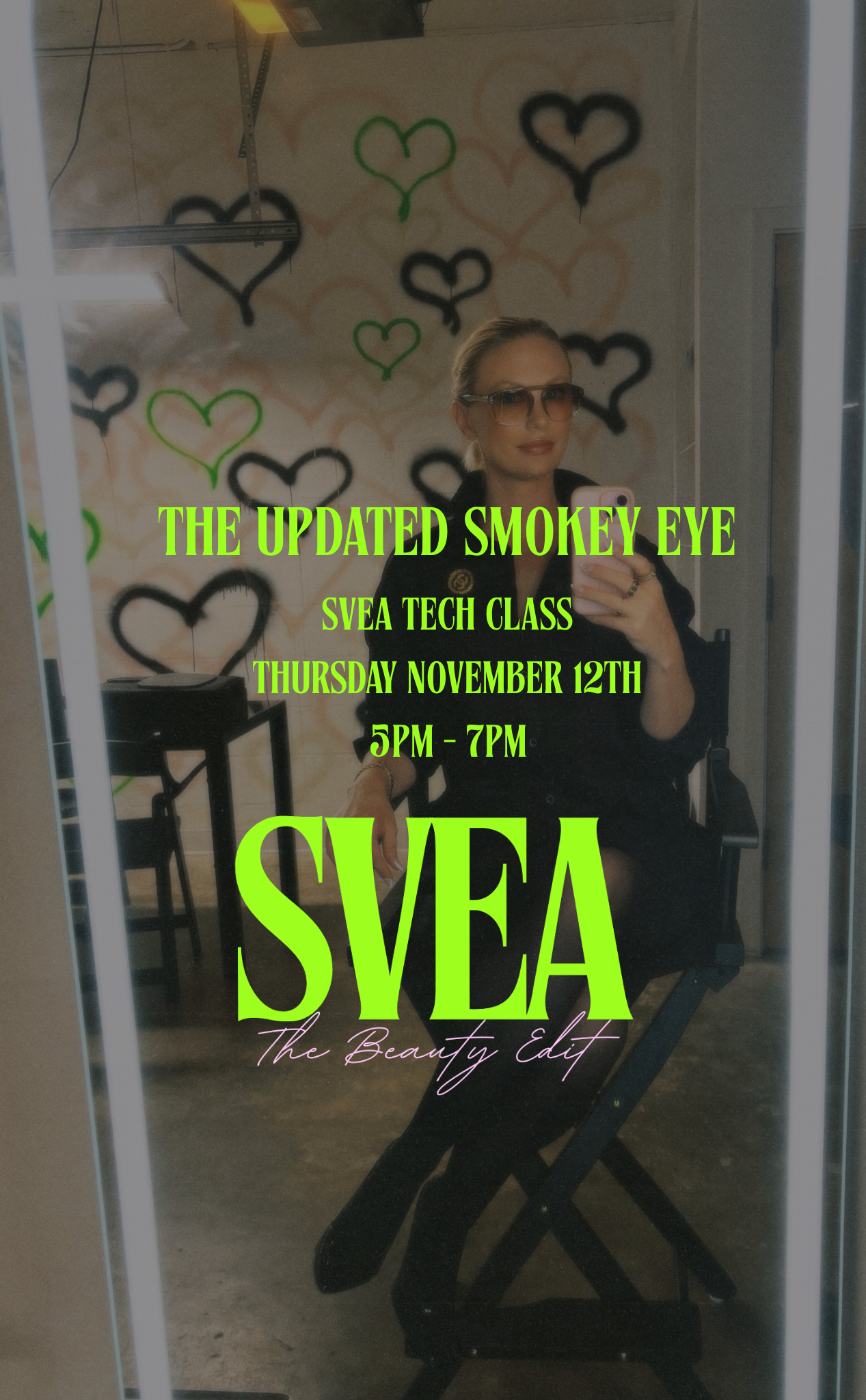 The Updated Smokey Eye SVEA TECH CLASS - THURSDAY 11.12 5-7pm