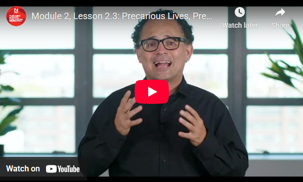 Module 2, Lesson 2.3: The Ugly: Precarious Lives, Precarious Jobs