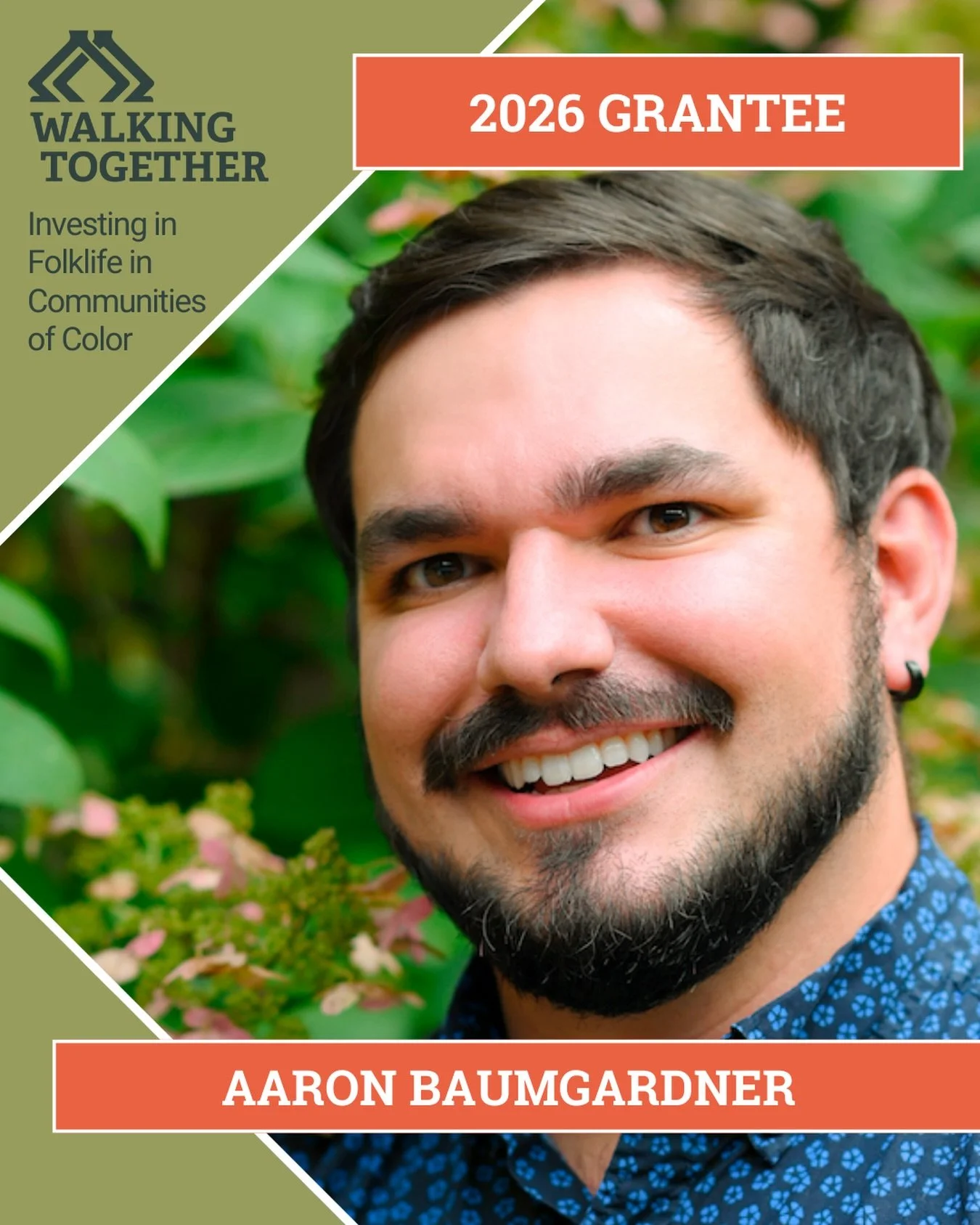 I am so excited to announce that I am a Walking Together grantee! 

This program, led by Mid Atlantic Arts and the U.S. Regional Arts Organizations (RAOs), provides significant nonmatching grants to traditional artists, practitioners, nonprofits, loc