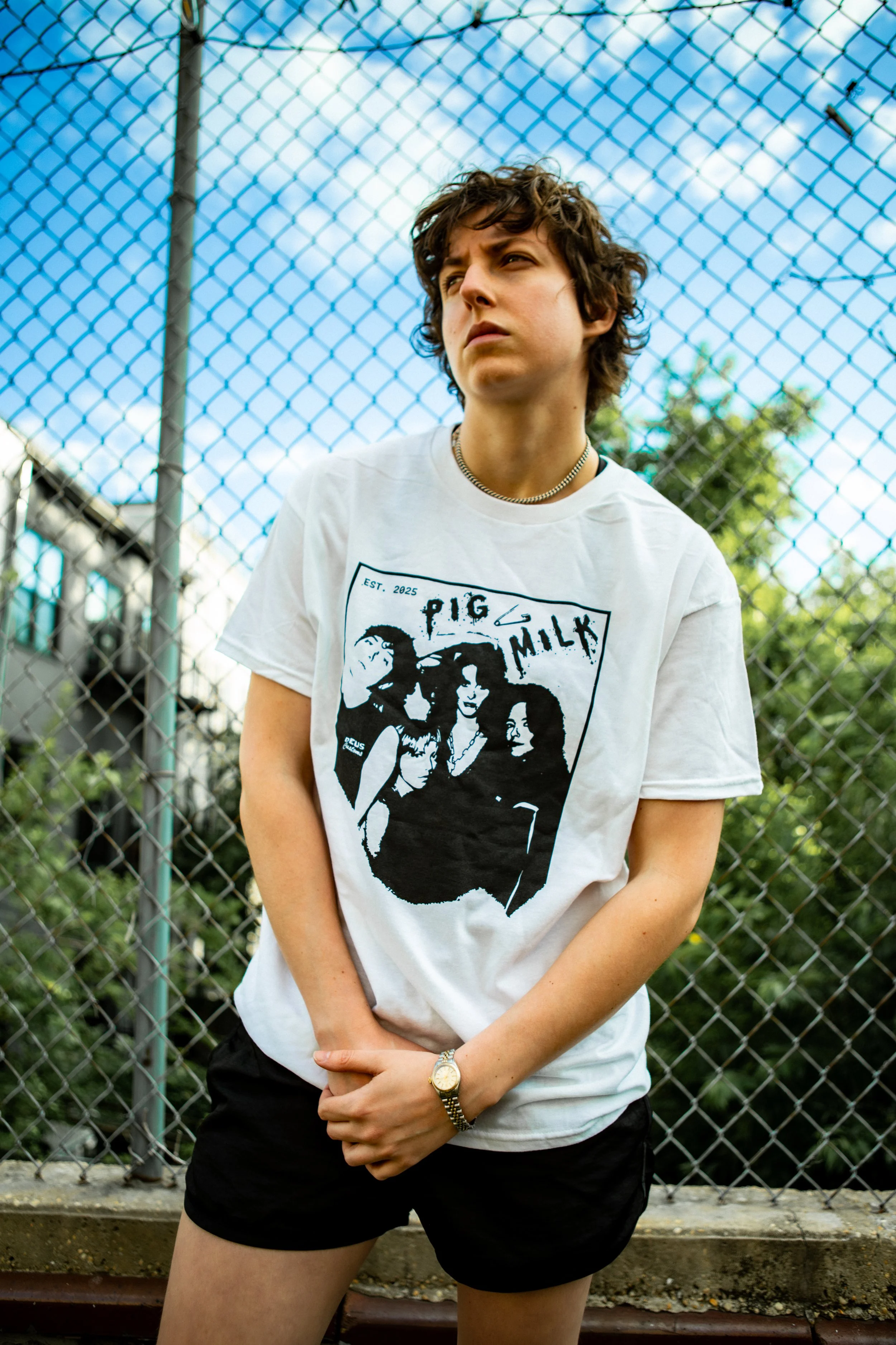 White Graphic Tee