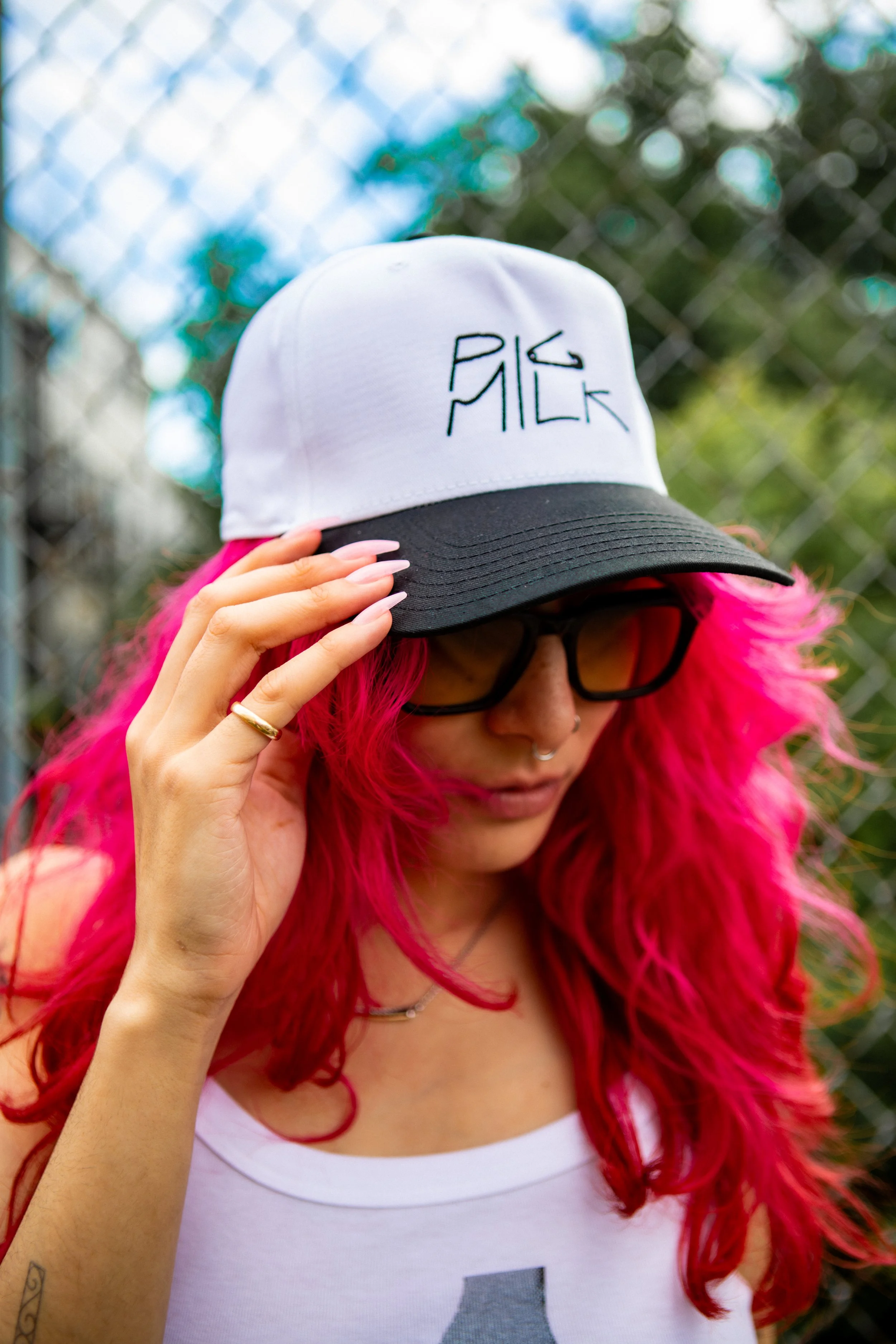 White Trucker Hat