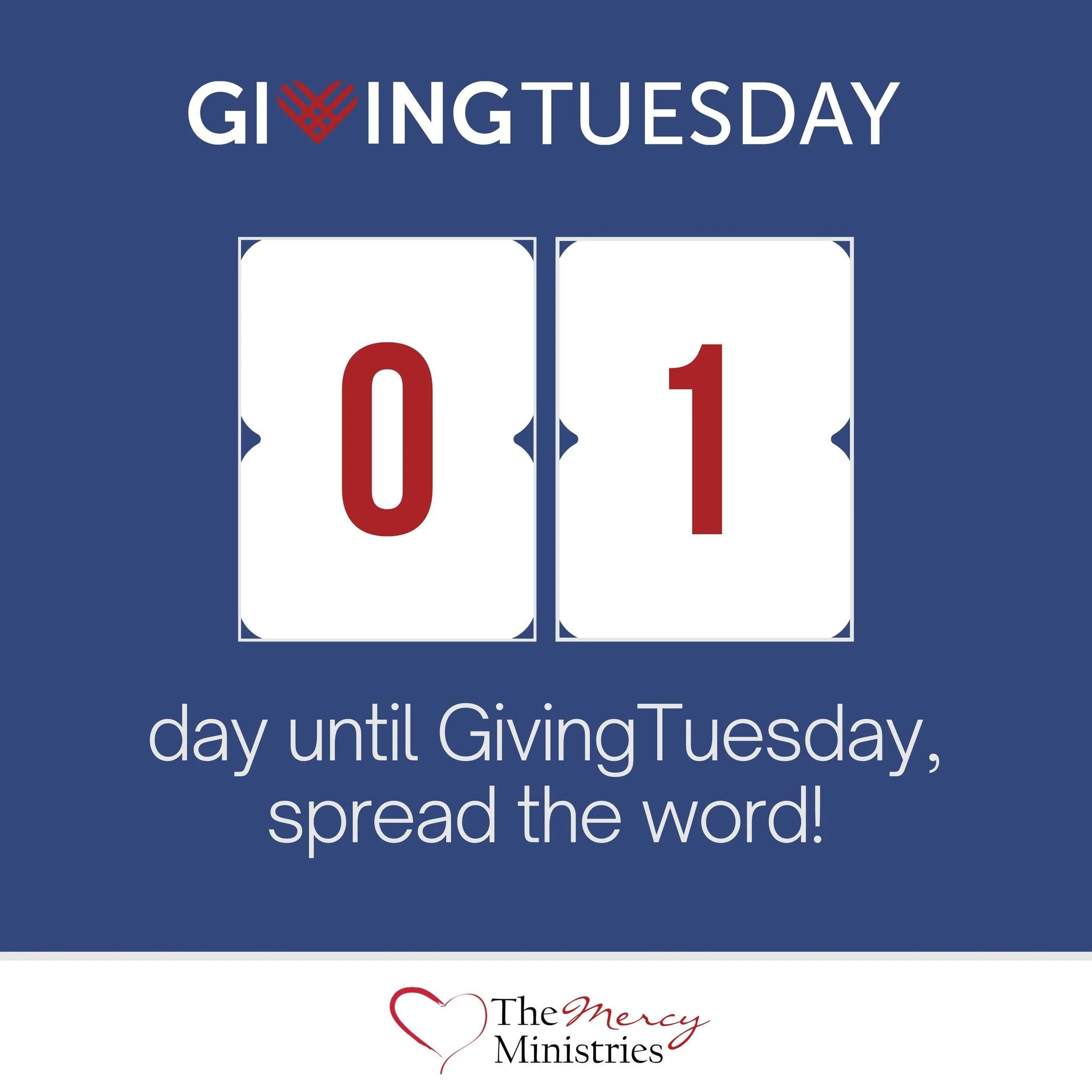 TOMORROW is Giving Tuesday!

At The Mercy Ministries, every day is an opportunity to offer healthcare and hope to our neighbors who need it most. 

Tomorrow, we join thousands around the world in a day dedicated to generosity, compassion, and caring 