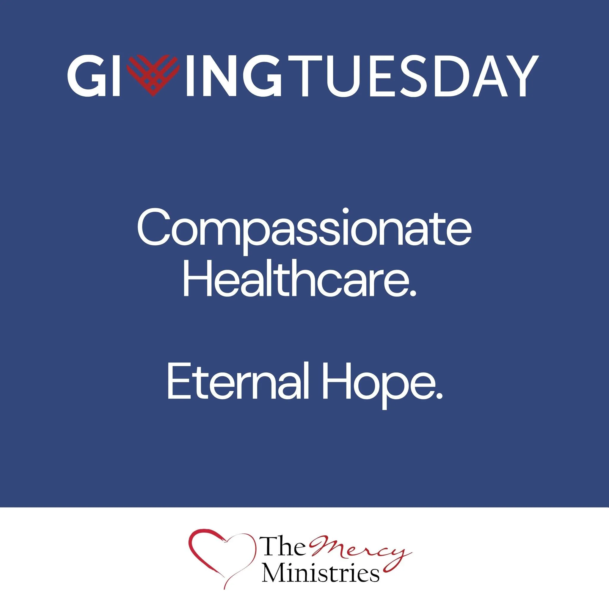 Today is Giving Tuesday!

Giving Tuesday is a global day of generosity&mdash;a day when people all over the world come together to support the causes that matter most. 

For The Mercy Ministries, it&rsquo;s a chance to rally our community around some