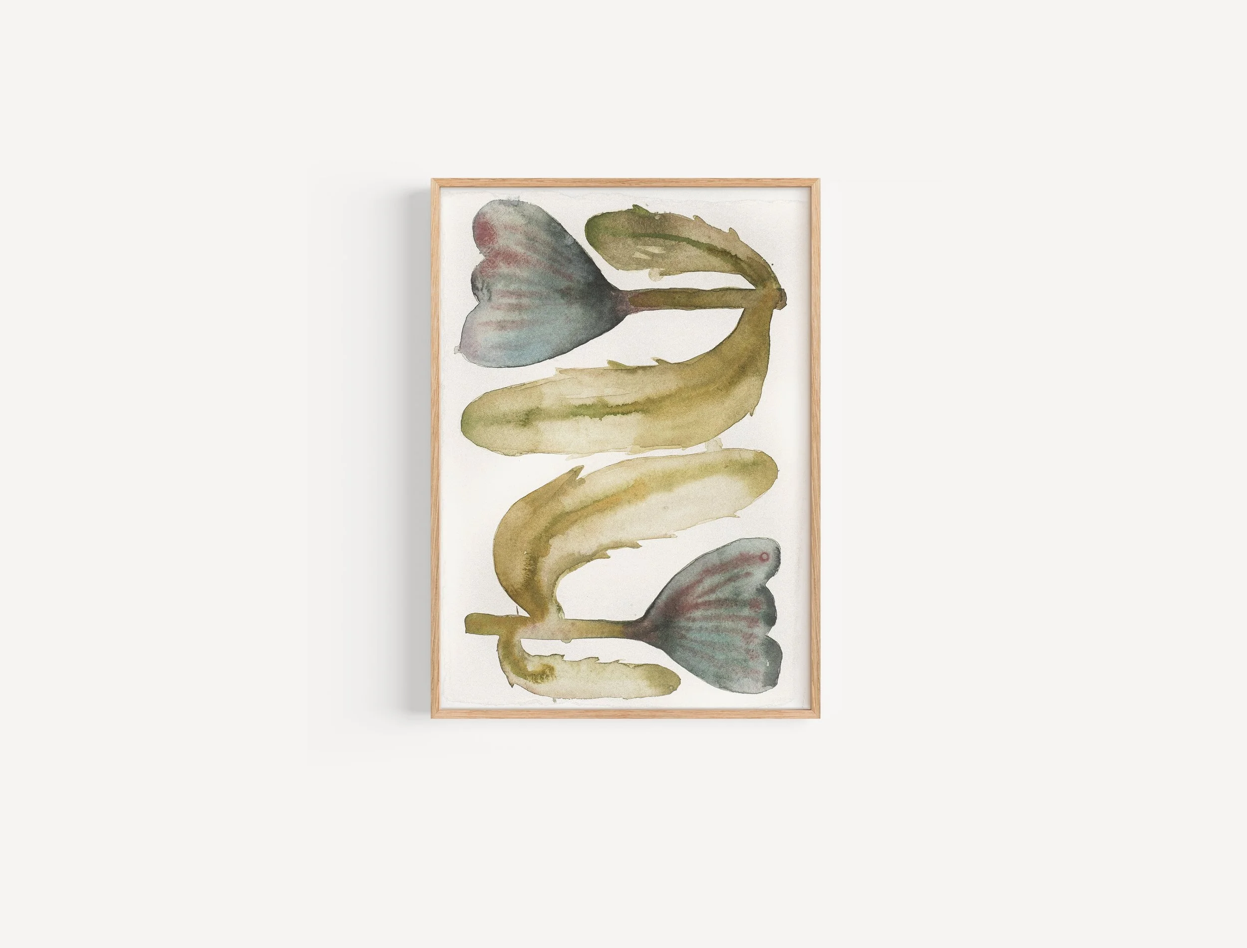 Back to Back 
21 x 30 cm 
Watercolor on handmade paper 