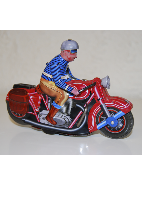 Mann på motorsykkel