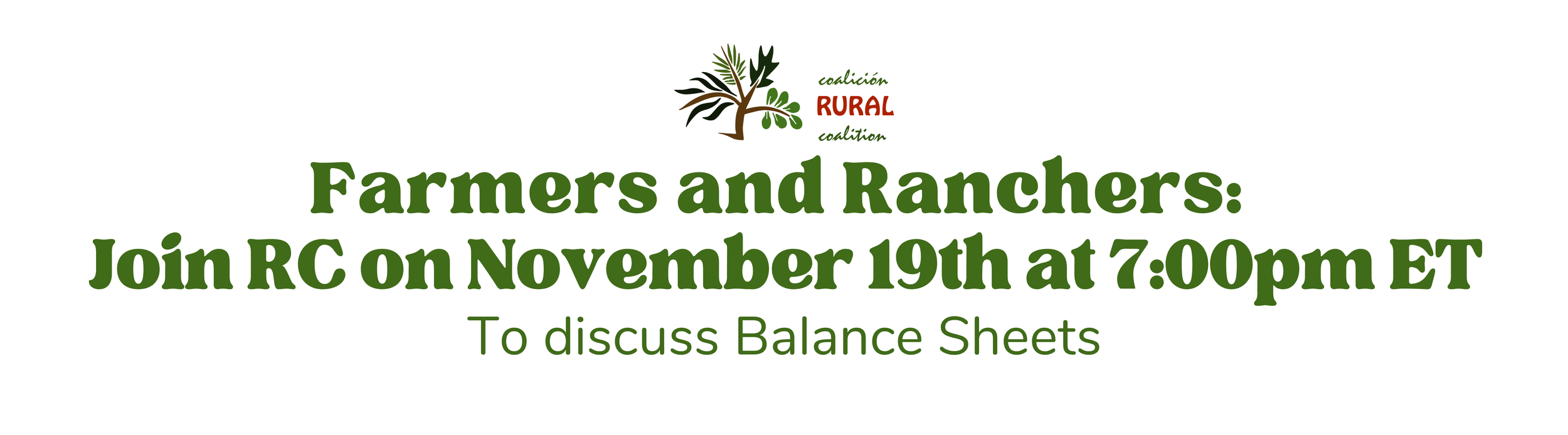 Info Session for Farmers and Ranchers on Balance Sheets ~ Sesión informativa para agricultores y ganaderos sobre hojas de balances