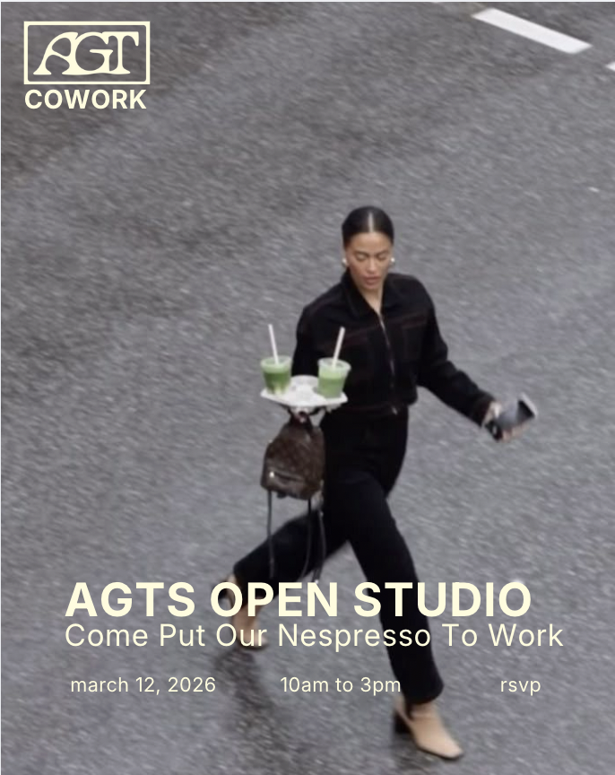 AGTS Open Studio: Come Put Our Nespresso To Work