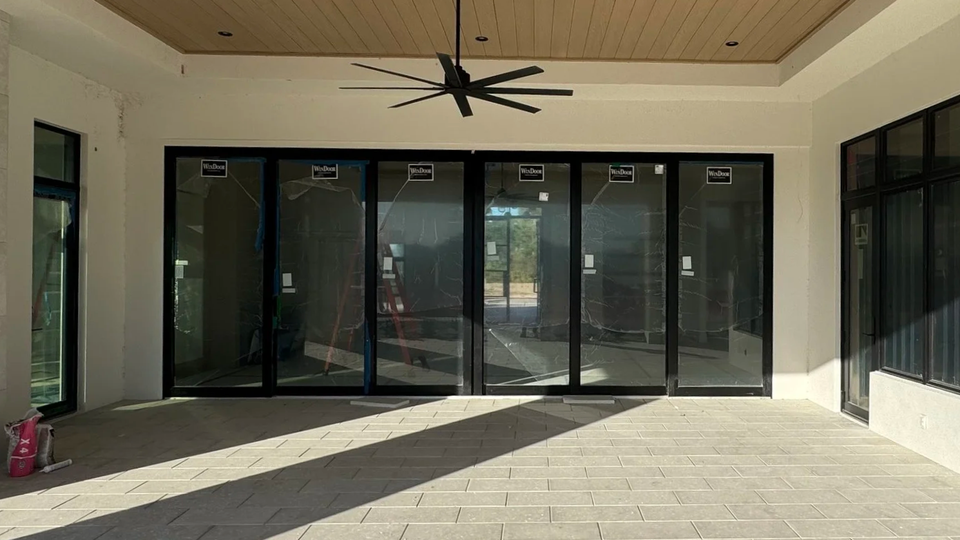 Sliding glass door installation