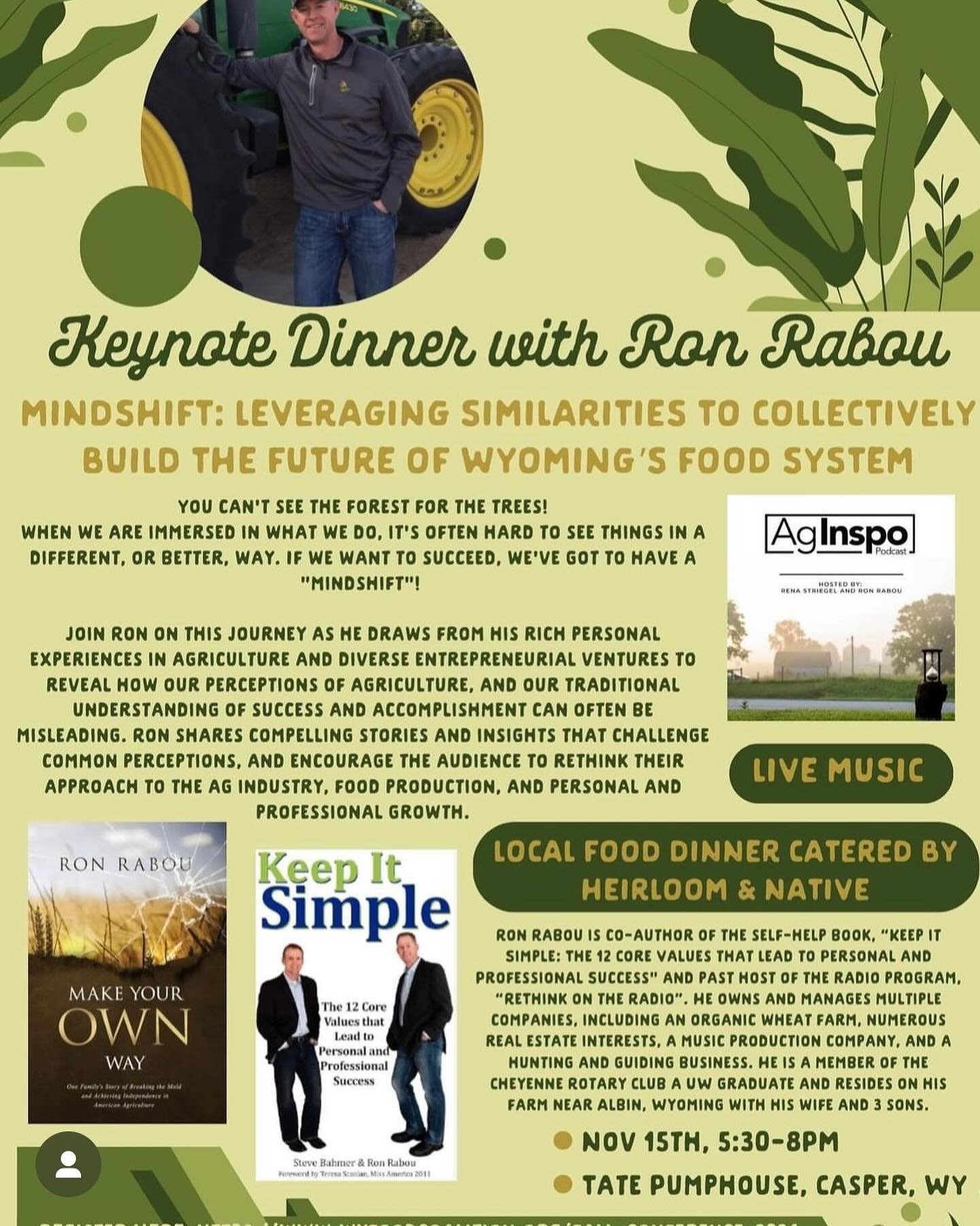 It was a great evening last night to share some thoughts with the Wyoming Food Coalition! #wyomingag #wyomingagriculture #wyomingfood