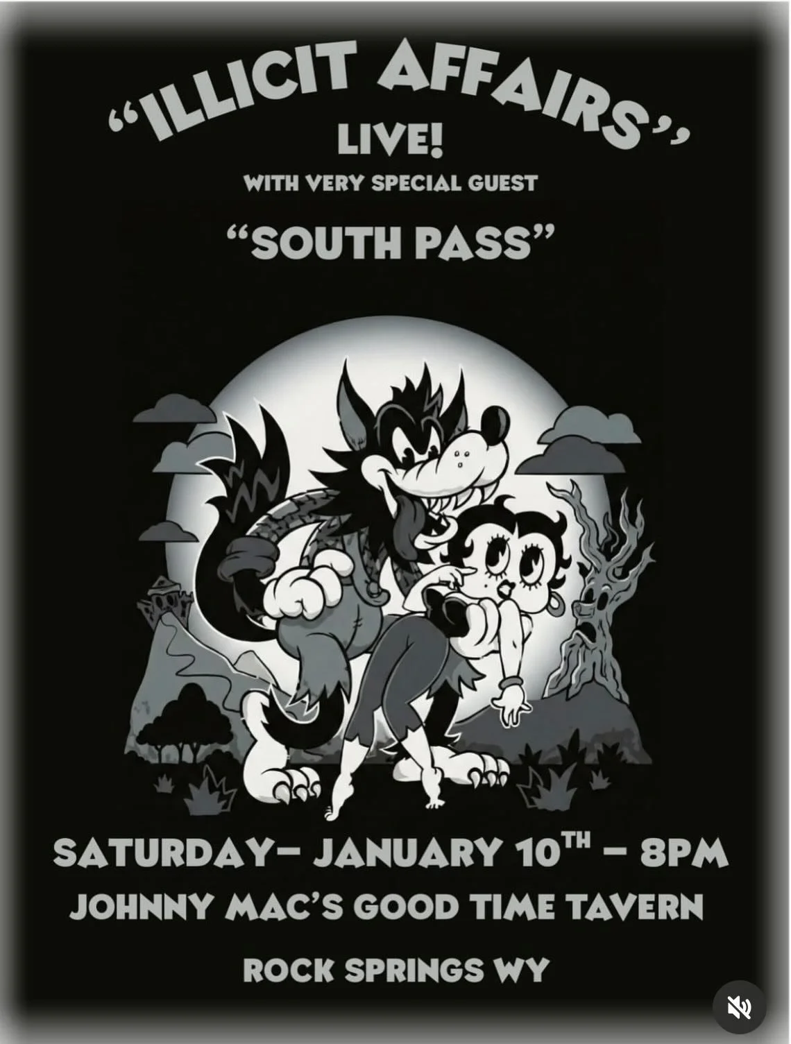 A great couple nights of music in rock Springs! Carson and his band mates are rocking it! @illicit.affairs.band #wyomingbands #wyomingrocks