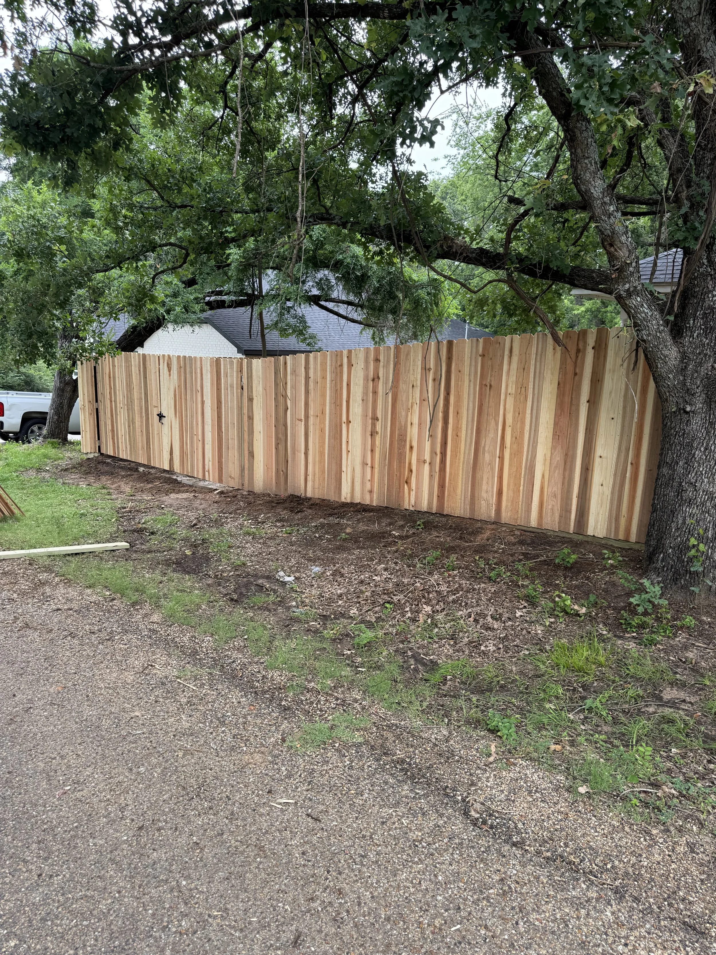 Cedar privacy fencing 