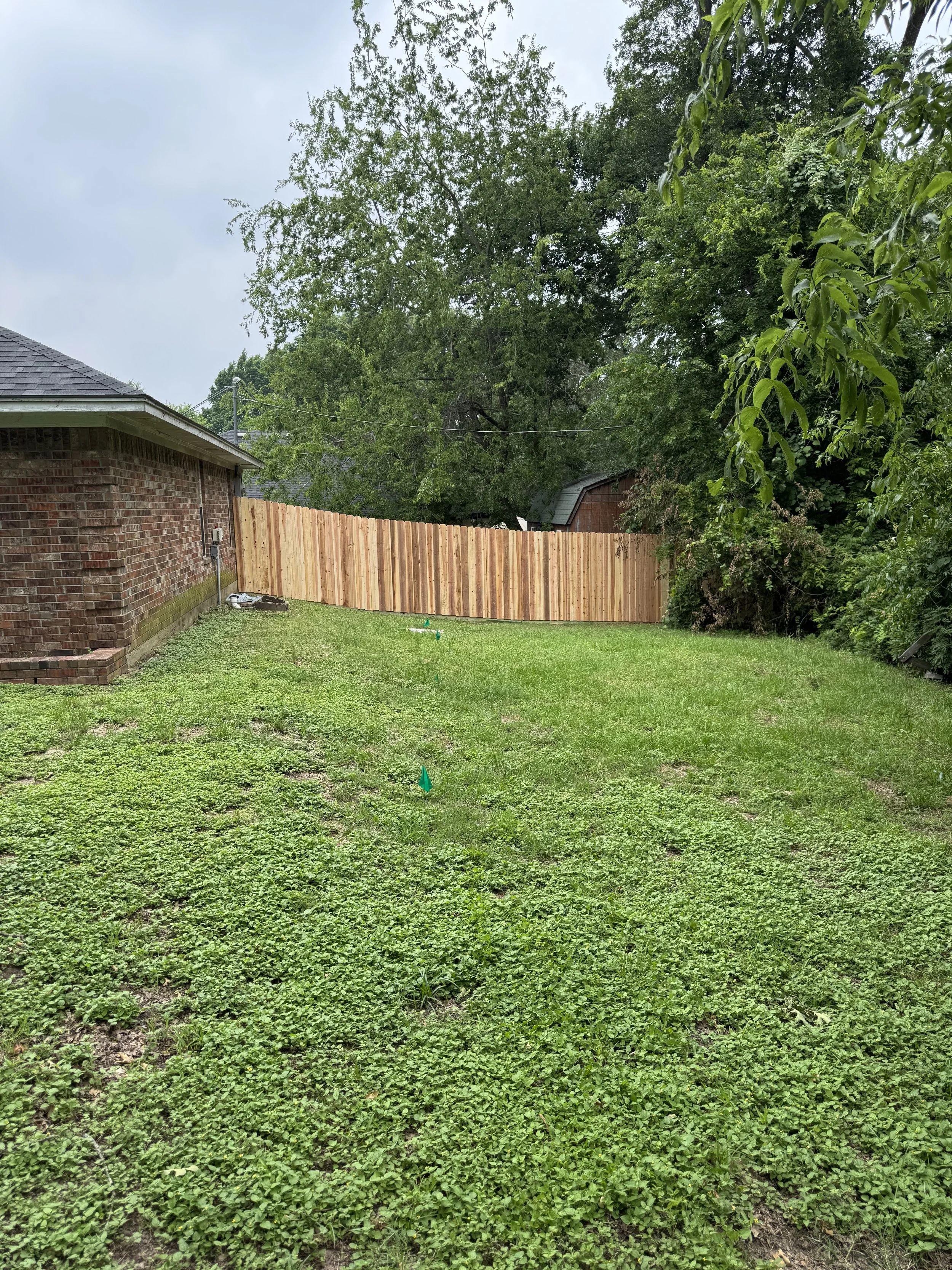 Cedar privacy fencing 