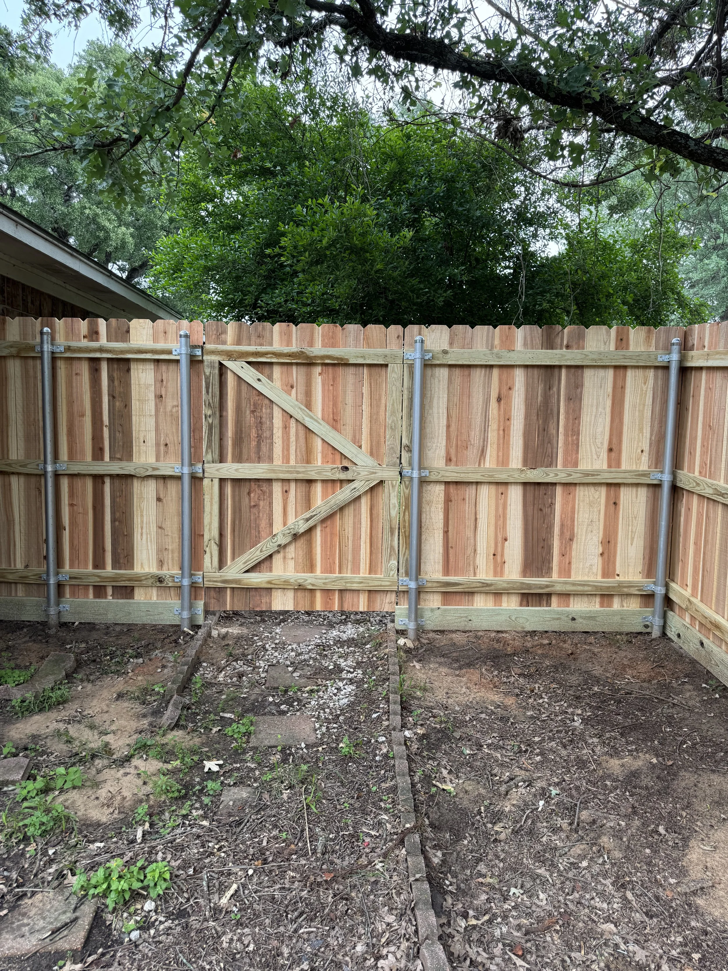 Custom cedar fencing 