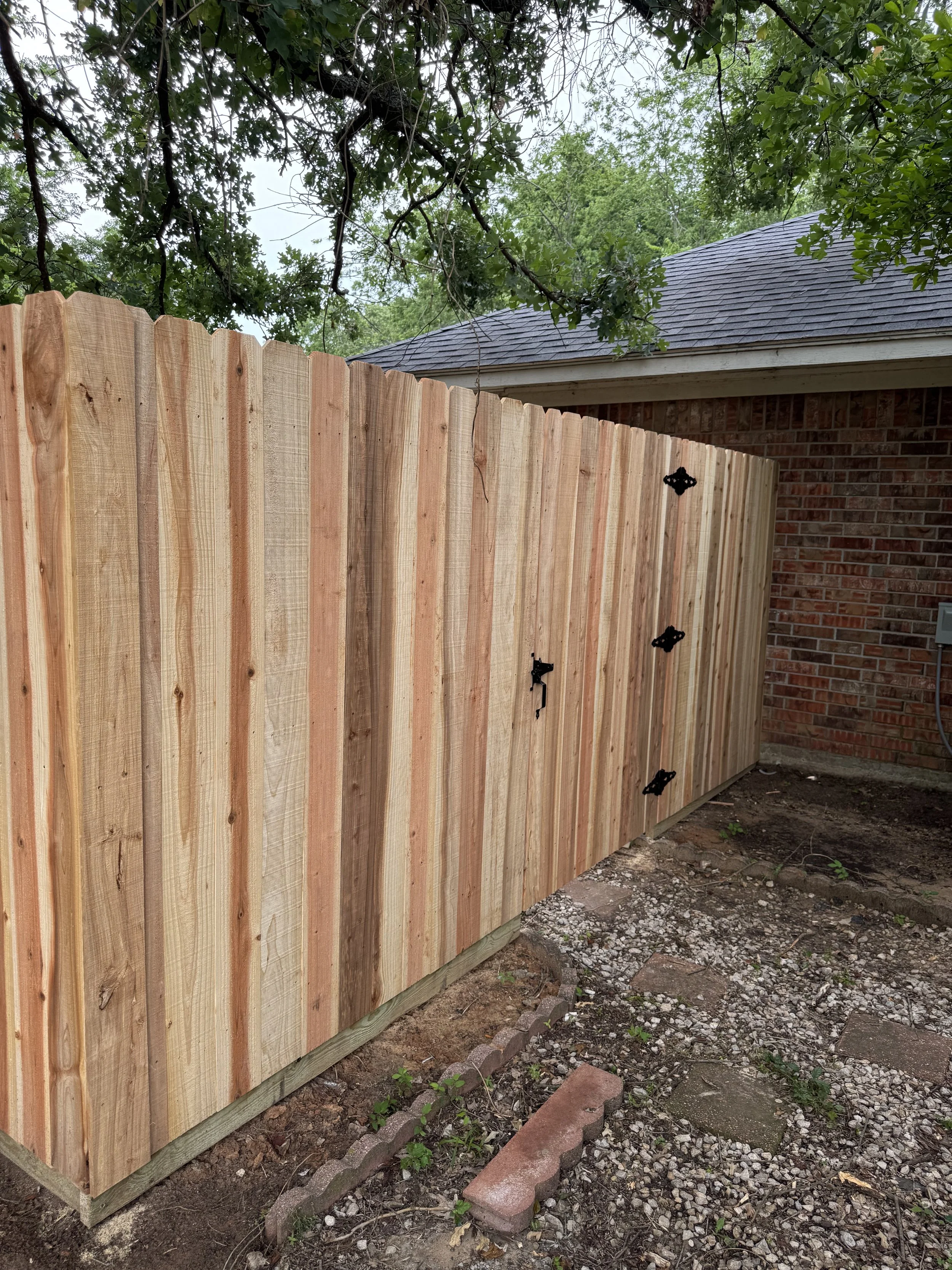 Custom cedar fencing 