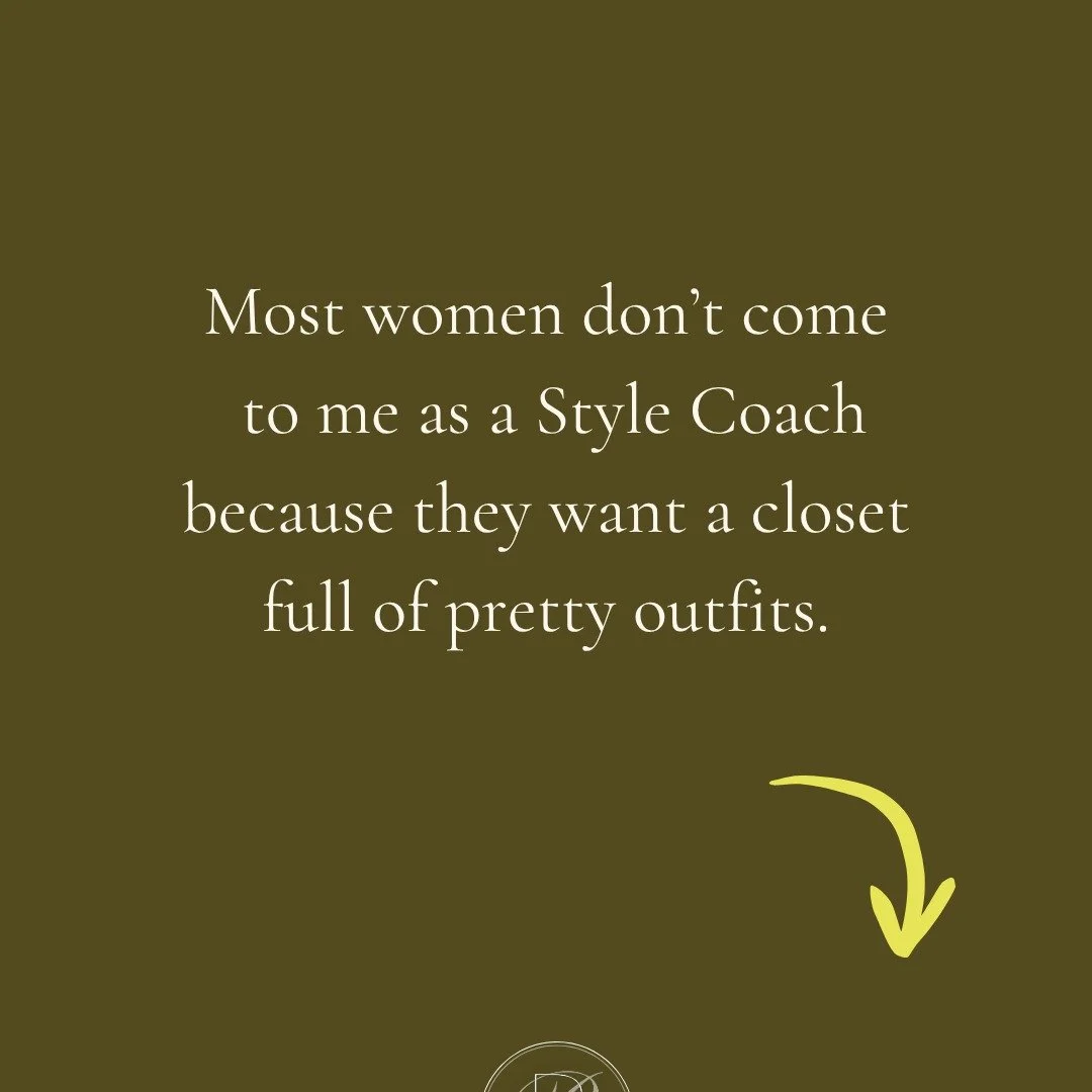 They come because they carry insecurities about how they look, frustration with how shopping feels and the impact this has on how they are showing up in their own lives.

This work is part style, part self- development. And the goal is simple: To hel