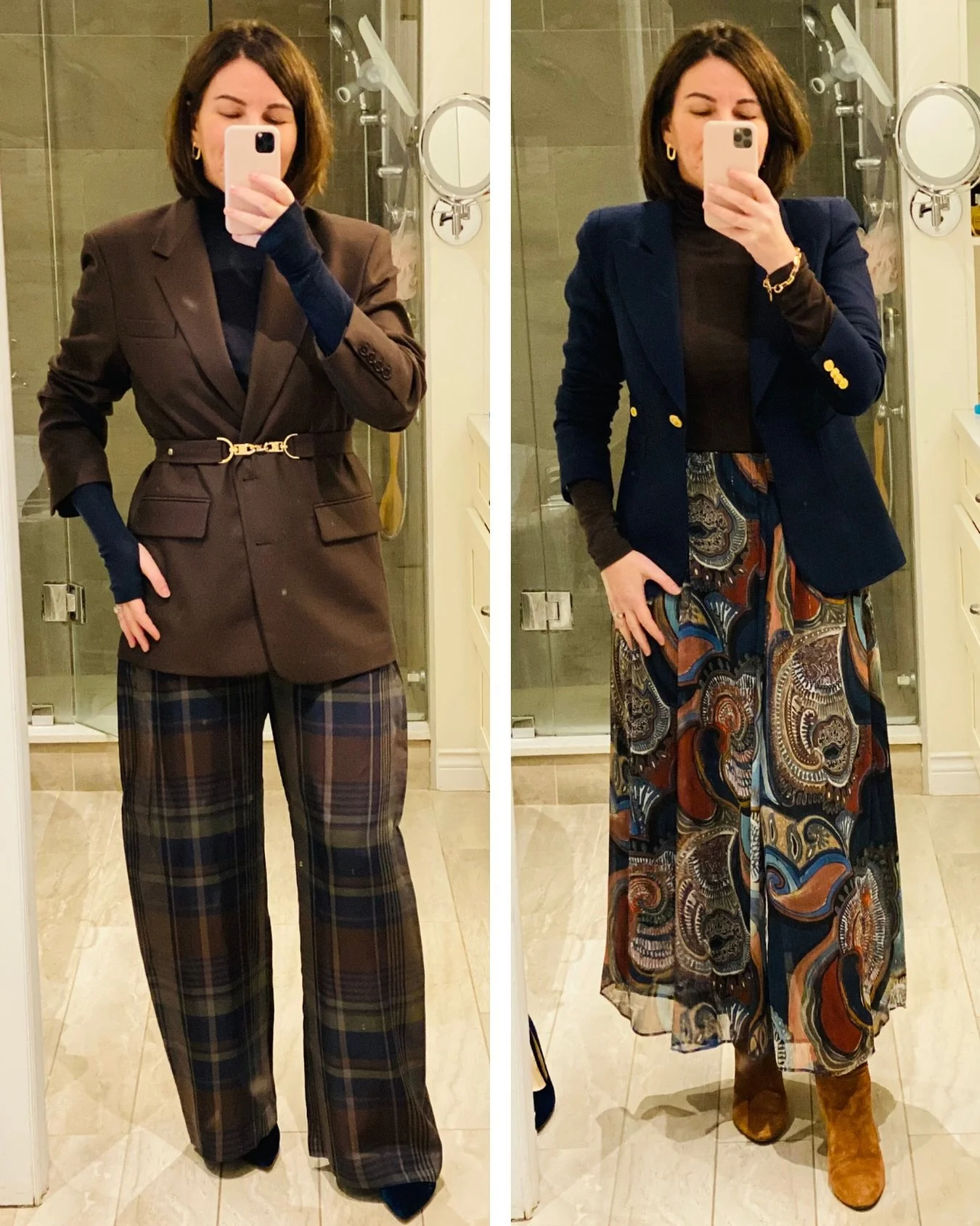 Playing around with navy and brown for workwear that doesn&rsquo;t feel predictable.

#styletip A few well considered printed pieces can help you get more combined wear out of the solid pieces you already own - particularly if you&rsquo;re not in the