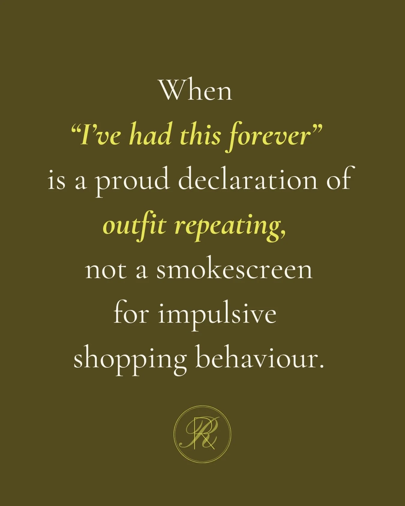 It&rsquo;s not a financial alibi, or a cover story for overspending, or code for &ldquo;please don&rsquo;t probe my shopping habits&rdquo;&hellip;..it&rsquo;s just the joy of a great outfit doing what great outfits do: showing up&hellip;.again!

#cho