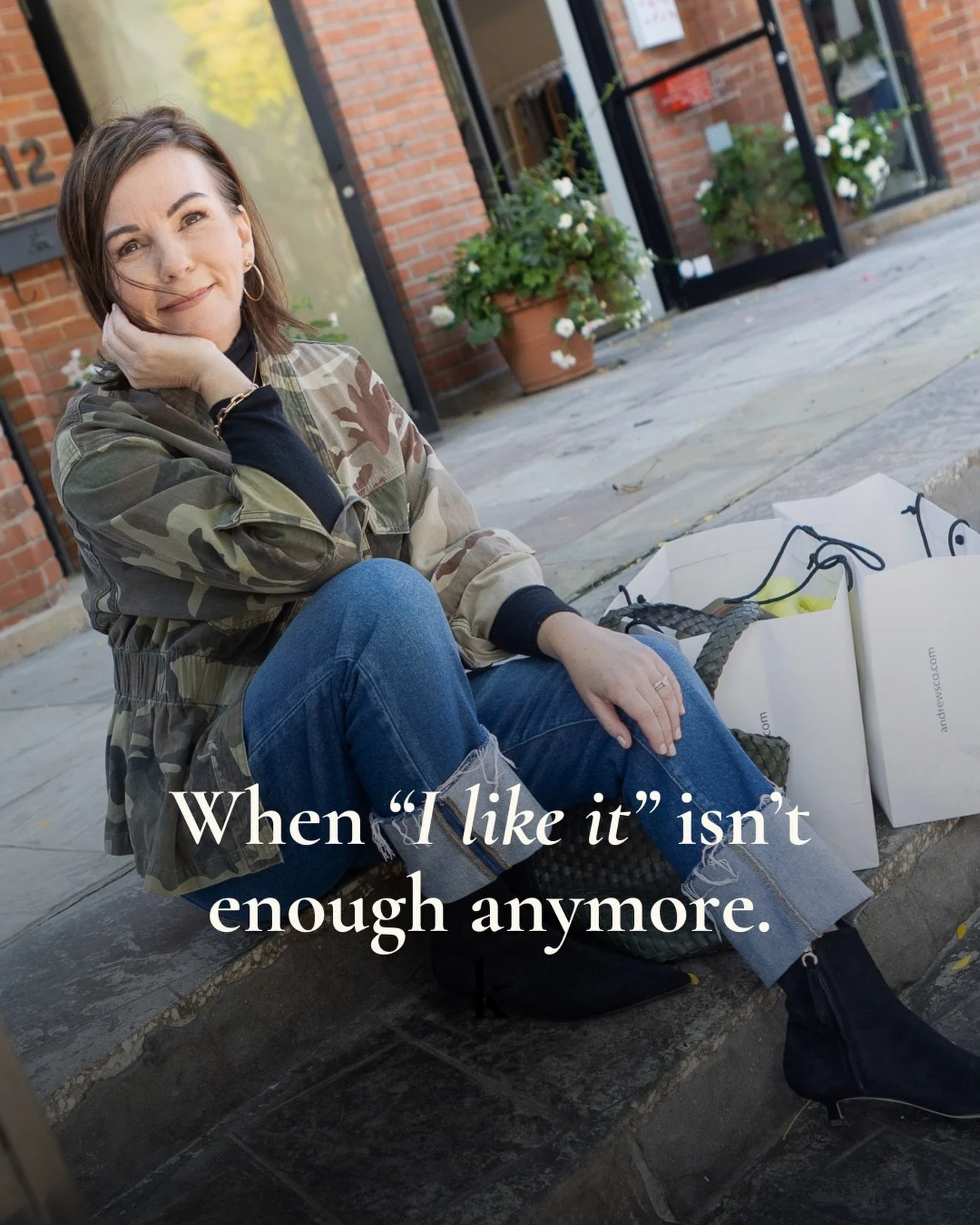 It&rsquo;s a start, but it&rsquo;s not the finish line.

I spent Saturday shopping with a client.  We first worked together a year ago and before we ever went shopping we did the identity work. We got clear on who she is and the job she needs her clo