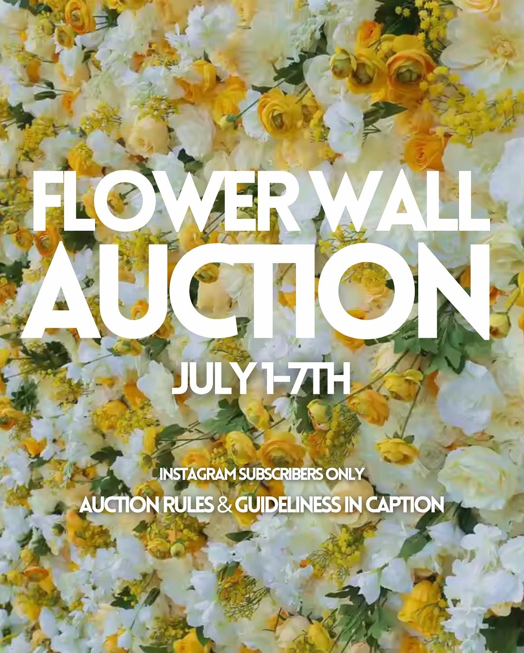 📣 INSTAGRAM EXCLUSIVE SUBSCRIBER AUCTION RULES 
JULY 1 @ 8PM - JULY 7 @ 8PM EST. 

Here&rsquo;s how to bid &amp; win ⬇️
1️⃣ BID IN THE COMMENTS &mdash; Place your bid directly under the individual item post. 
2️⃣ BID INCREMENTS &mdash; Minimum bid i