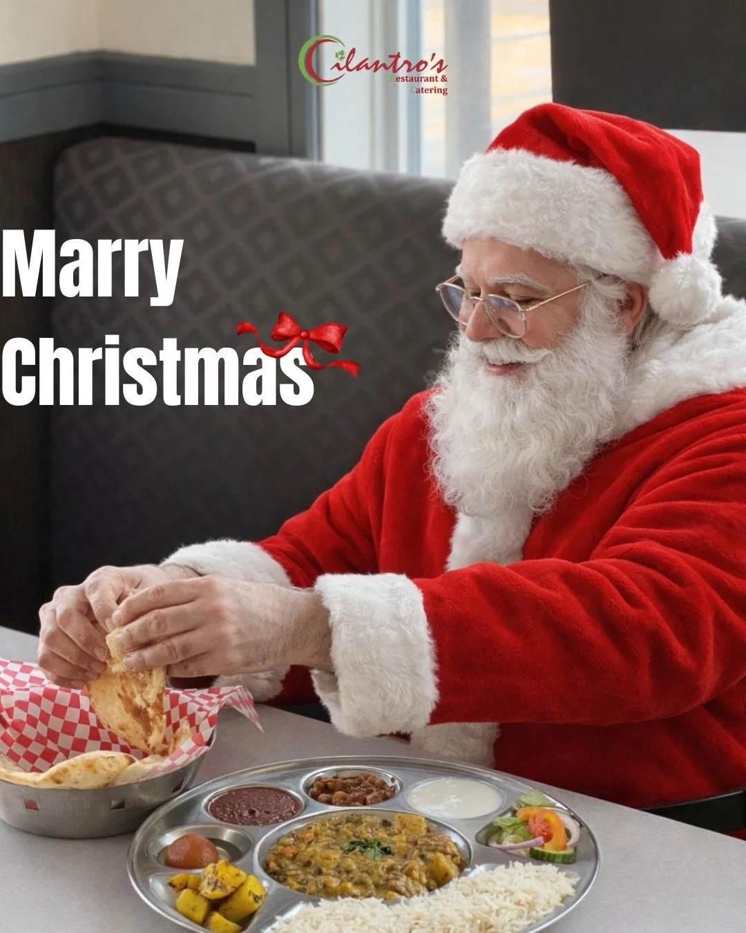 Marry Christmas 🎄 to everyone! 
We hope you all enjoyed our food full of flavours  throughout this year. 😋

Thank you so much everyone for your love and support 🫶🏻
- Team cilantros 🥘

#christmas #wpg #winnipegfood #wpgfoodlovers #winnipeglocal