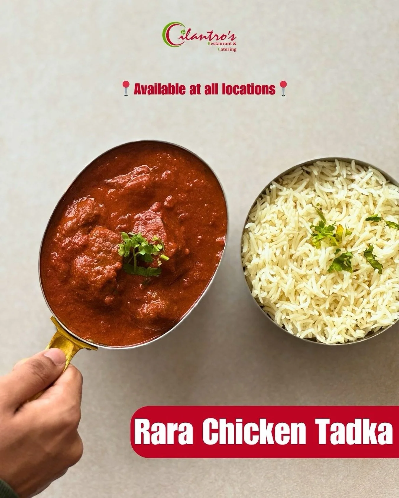Have you tasted new &lsquo;Rara Chicken Tadka&rsquo;? 🥘

Visit us today and taste our new curries! 😋
📍 Available at all locations 

#chickencurry #winnipegfoodie #wpgfoodlovers #winnipeglocal #wpgfood