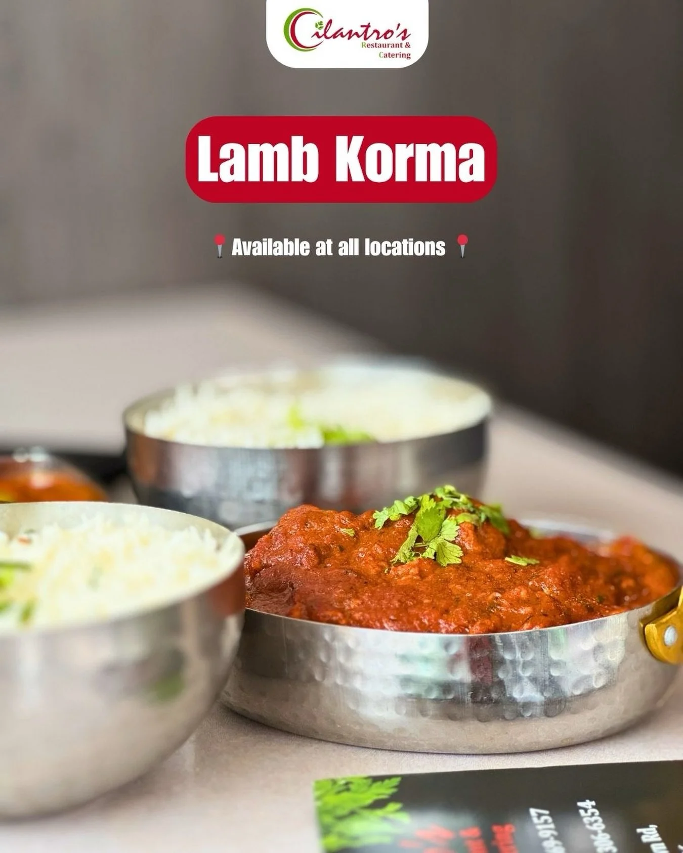 Our &ldquo;Lamb Korma&rdquo; is slow-cooked to perfection with aromatic spices and a velvety sauce.
comfort in every bite 🍛!

Try it out now 😋
📍 Available at all locations

#lamb #lambcurry #wpgeats #wpg #wpgfoodlovers
