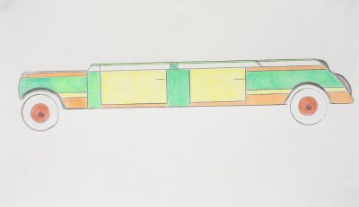 Alan Ward / Green, Yellow, and Orange Panels Car / 2025