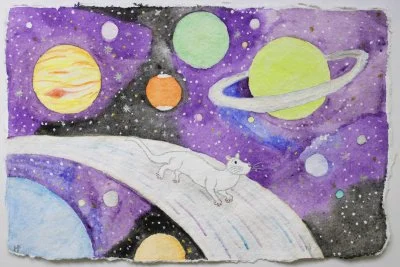 Elisa Huberman / White Ferret in a Ring of Stars / N.D.