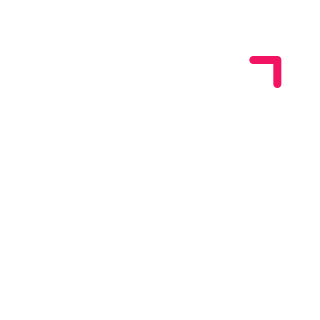 Black background with a white upward-trending line graph and bar graph, topped with a pink marker.