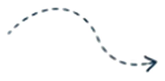 A curved arrow pointing to the right.