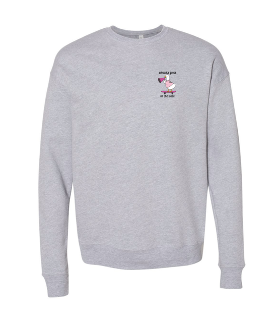 Advocate Goose on the Loose Gray Sweatshirt.png