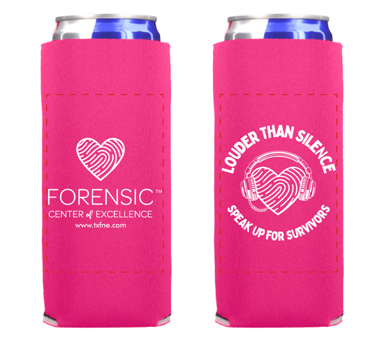 Louder Than Silence pink koozie tall.png