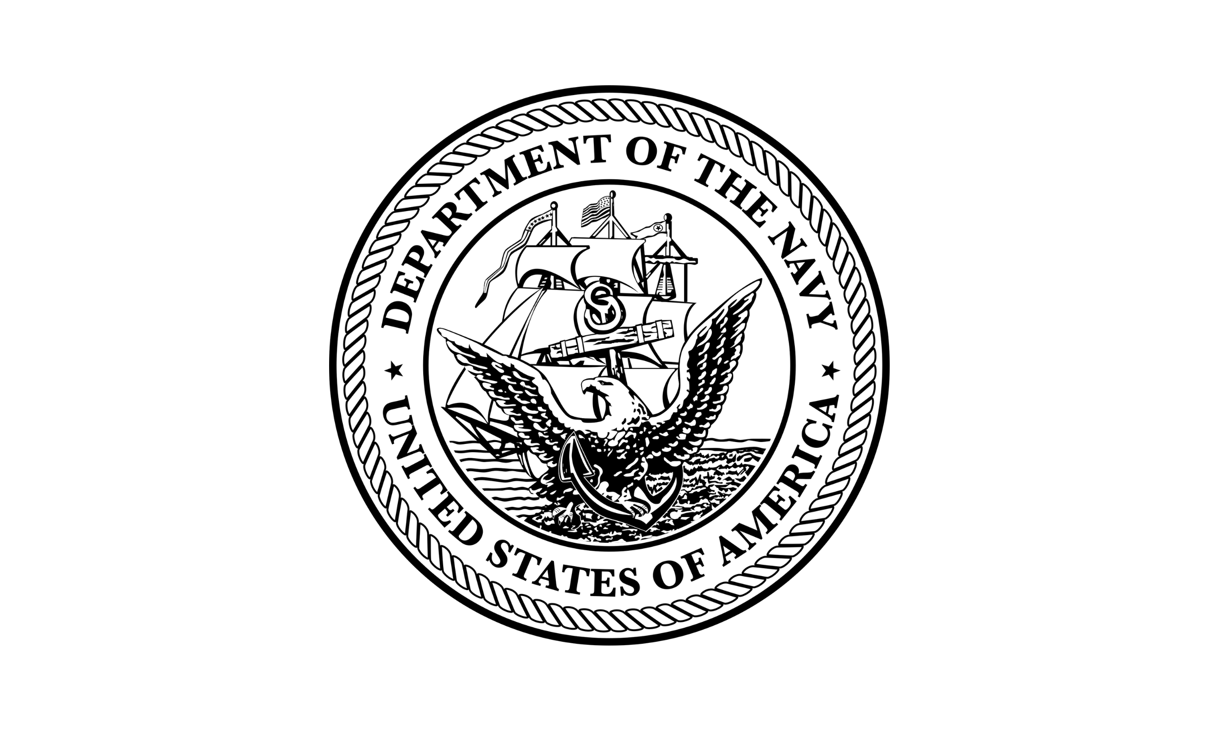Seal of the U.S. Department of the Navy featuring an eagle, ship, and anchor.