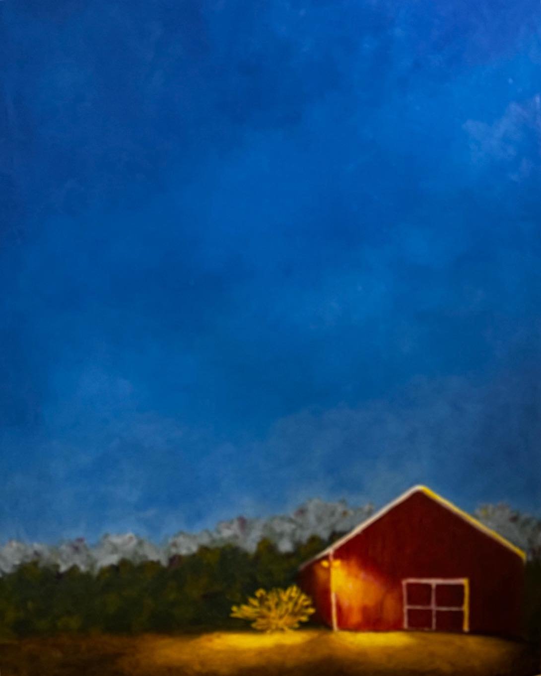The Barn in Sharon. Oil on canvas, 24x18.
