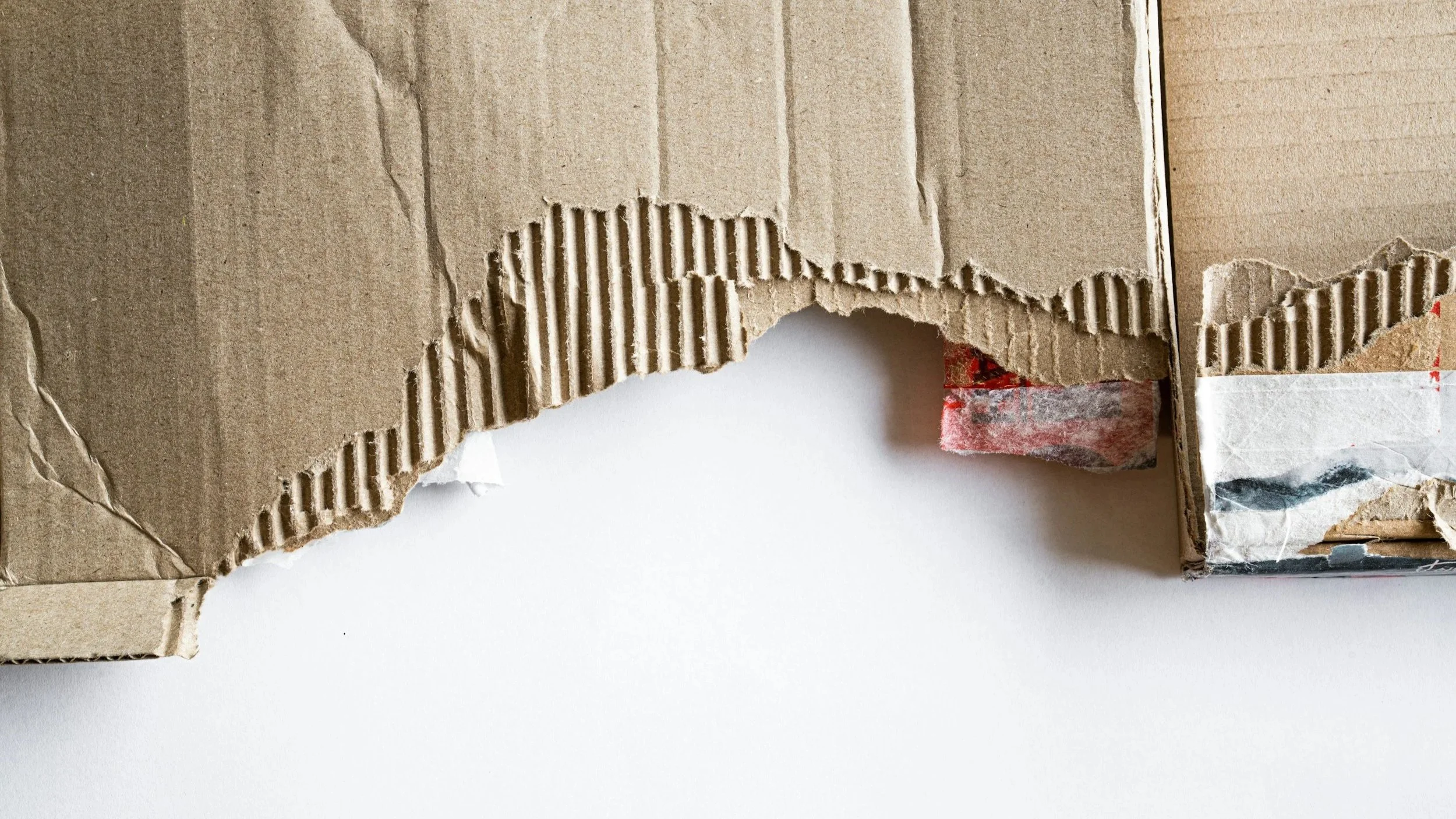 torn cardboard