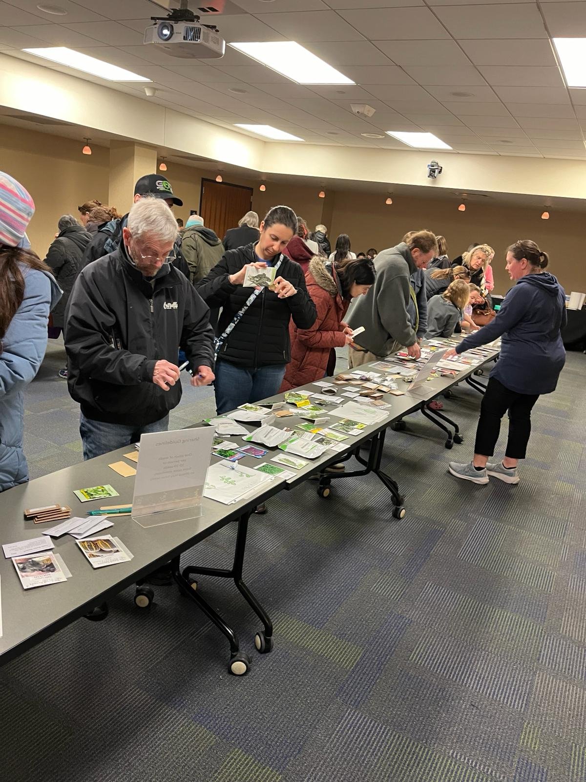 Picture from a Sustain DuPage Seed Swap/Share Event