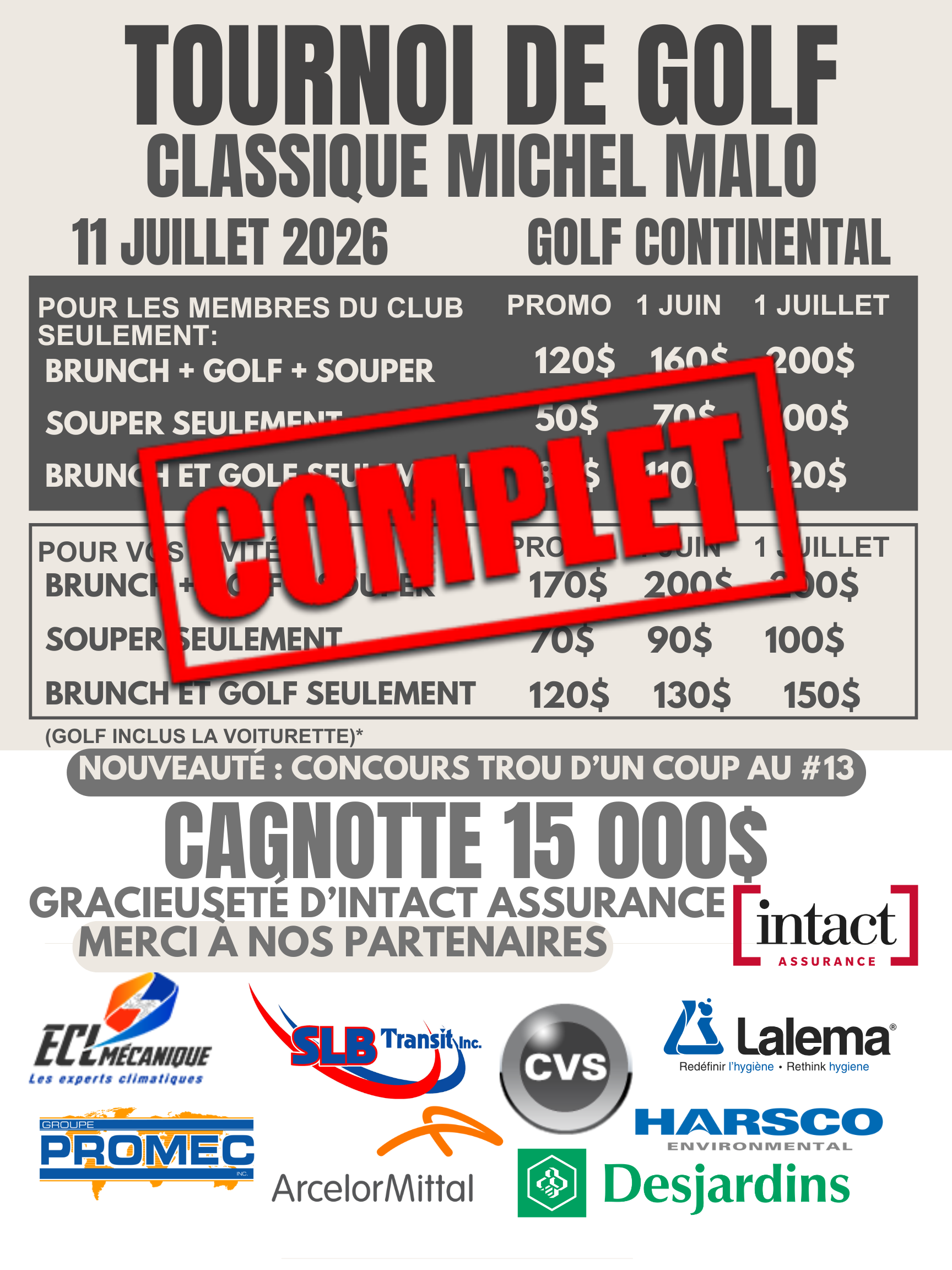Tournoi de Golf