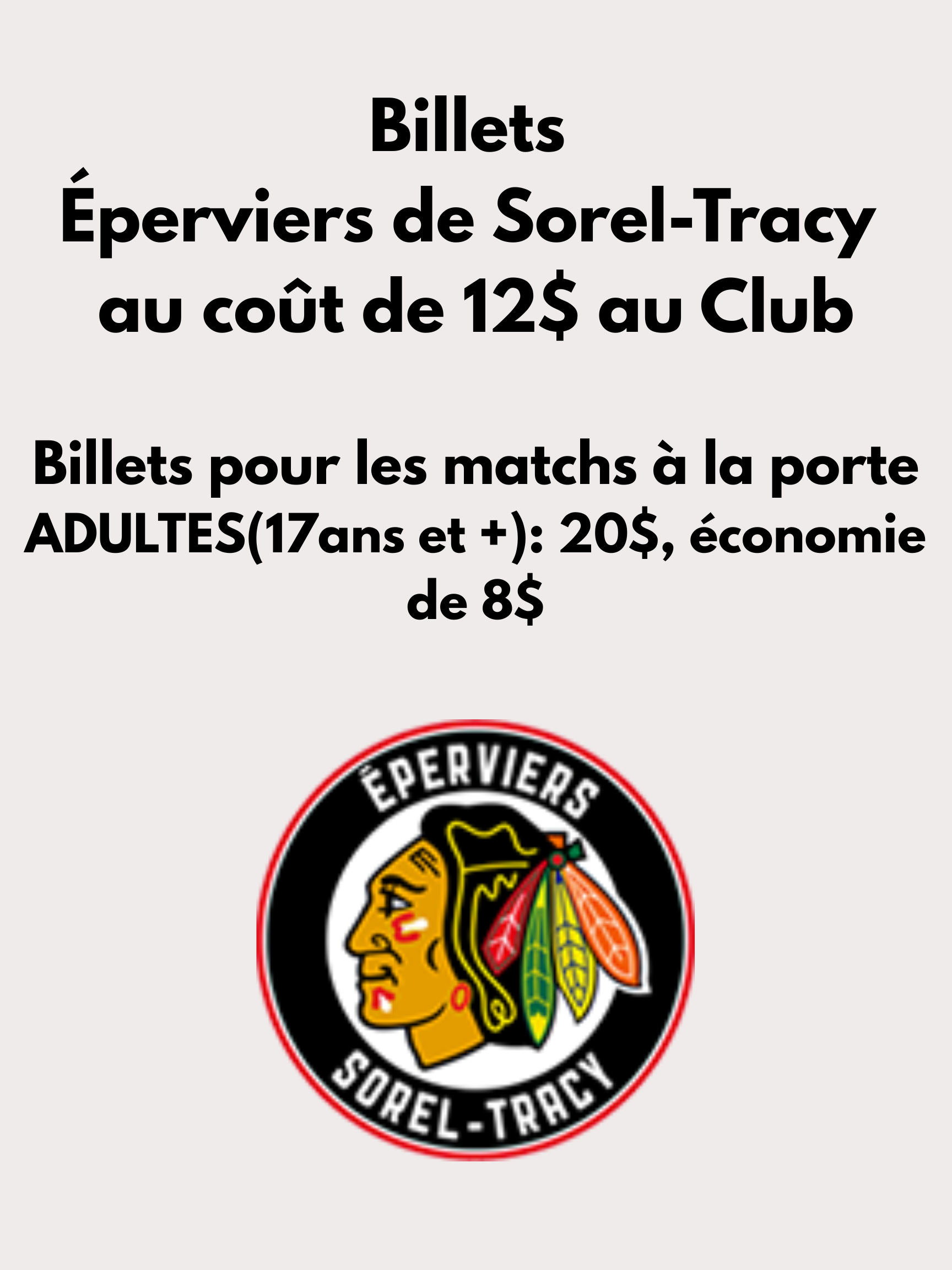 Billets Éperviers de Sorel-Tracy au coût de 12$ au Club.png