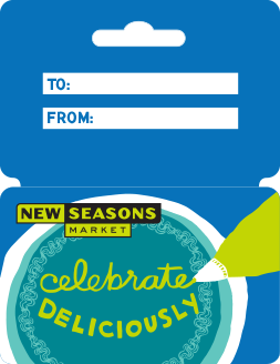 Image of printed celebrate gift card