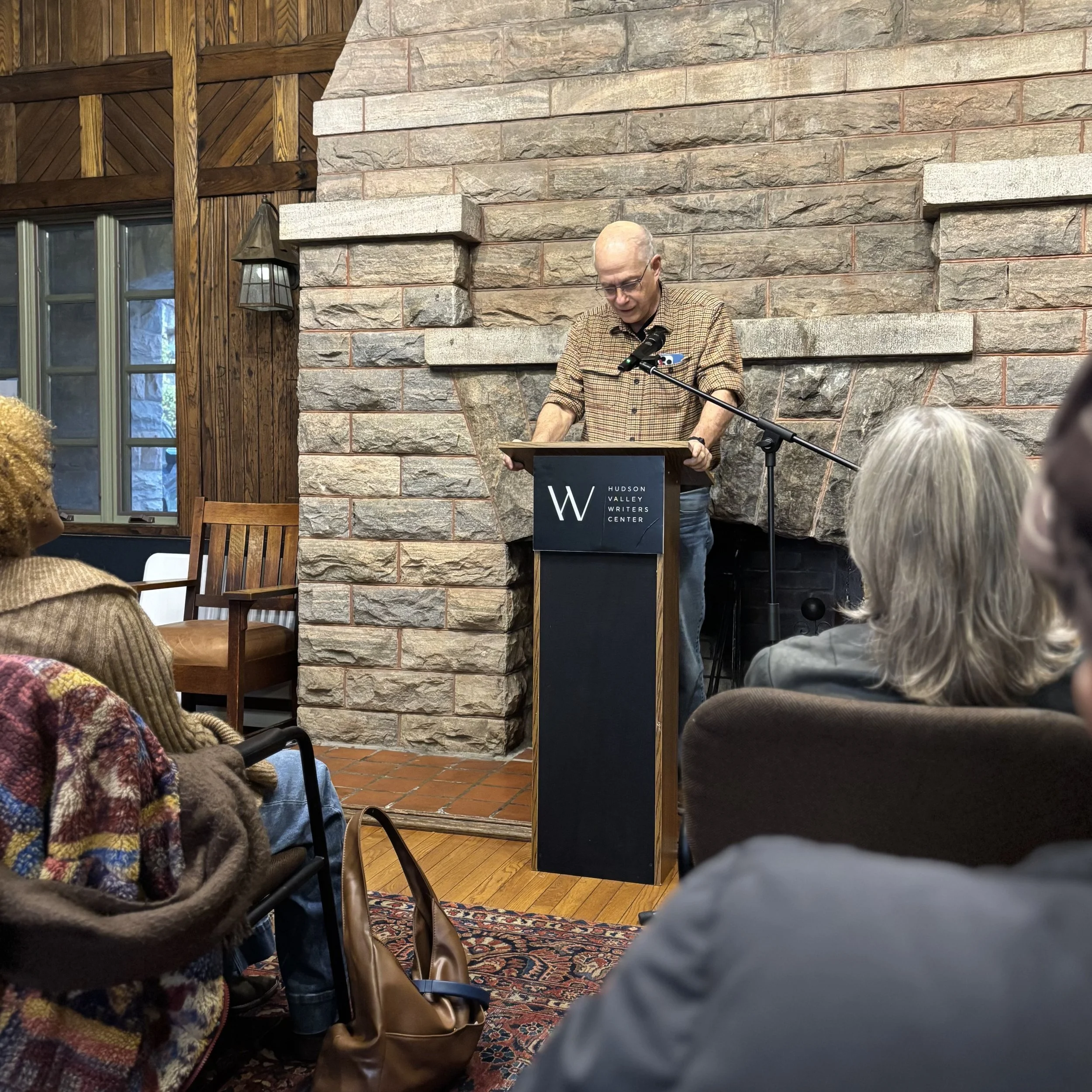 Chaim Wachsberger Poet Reading Poem at Hudson Valley Writers Center