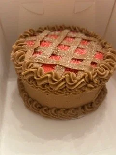 pie themed smash cake