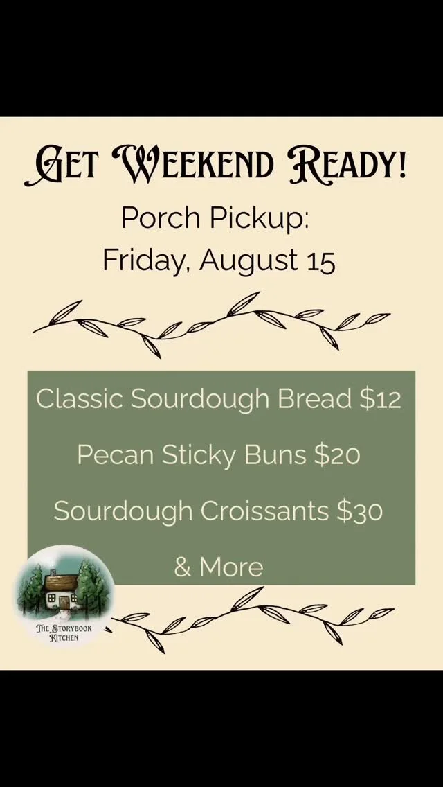 📖 Once upon a time in Hendersonville a fresh porch pickup menu appeared with croissants, breads, and treats too good to miss.🍪🥖 Prep for your weekend by reserving your items today. 🔗 in bio.