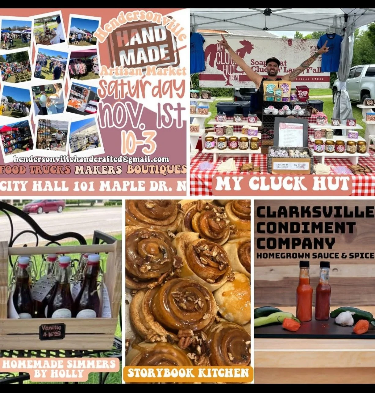 Today&rsquo;s the day!!! Excited to see my sweet community at City Hall from 10-3pm for the Hendersonville Handmade Market. #hendersonvilletn #smallbusinesssupportingsmallbusiness #sourdoughbread #cottagebakery