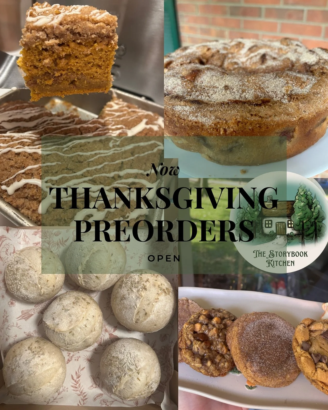 Absolutely thrilled to share that Thanksgiving preorders are now open to the public! 🦃

My customers had the first chance to reserve their favorites, and now it&rsquo;s your turn. From sourdough pumpkin coffee cake and apple cake to rosemary sourdou