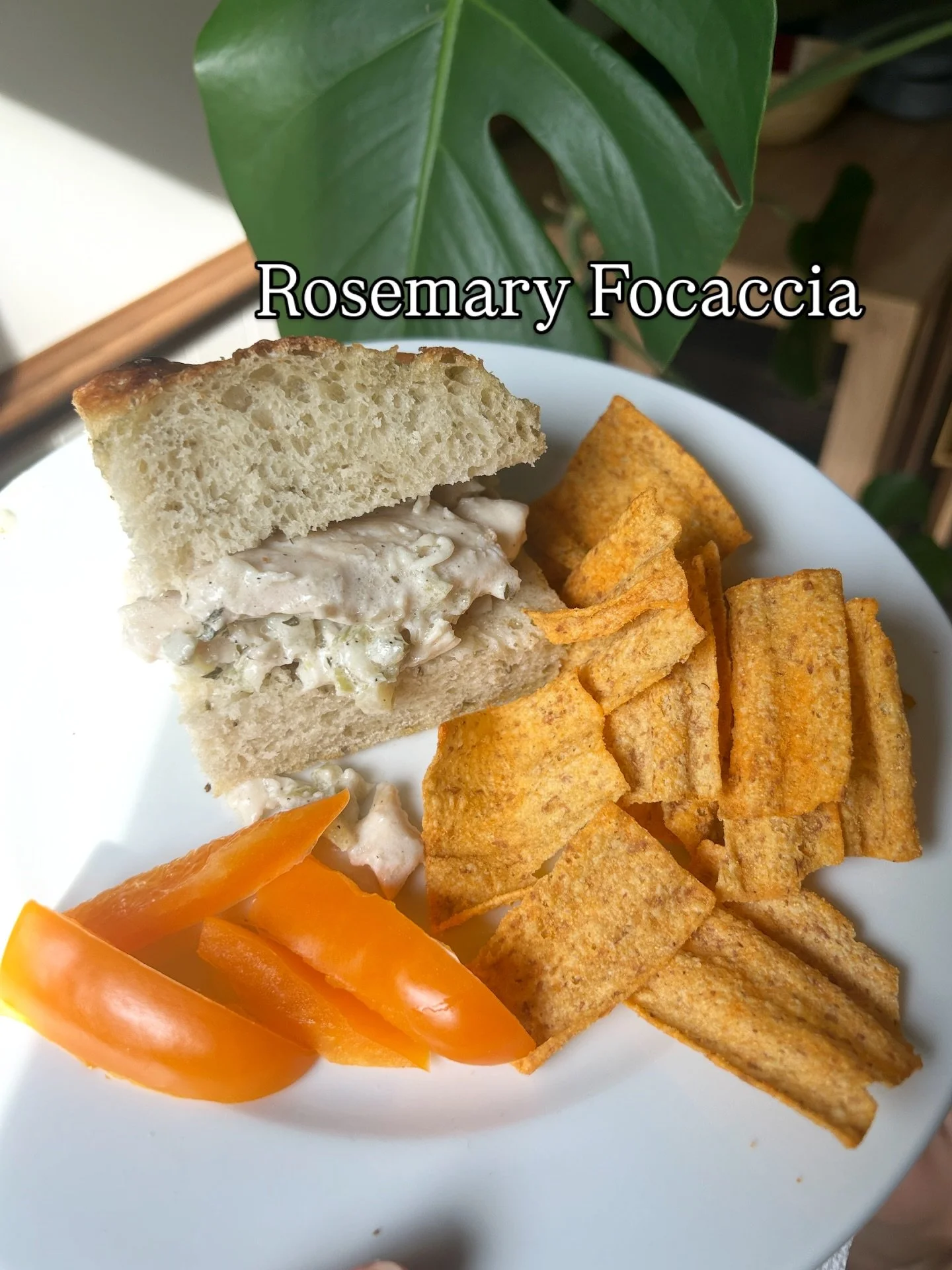 Keep lunch simple. Chicken salad on our best selling Rosemary focaccia bread is an easy choice.
