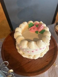 strawberry baby shower cake