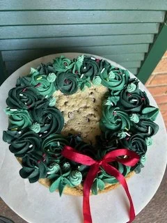 wreath cookie cake