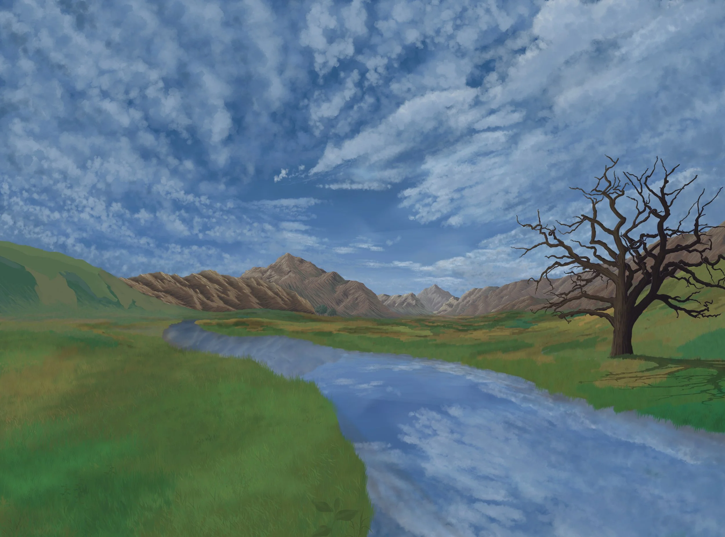 'Me and You'
digital painting, 27” x 20”, 2024